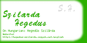 szilarda hegedus business card