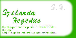 szilarda hegedus business card